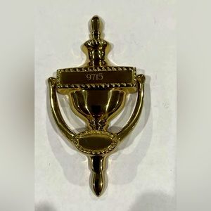 Lillian Vernon Classic Brass Door Knocker Rope Design NEW in original box